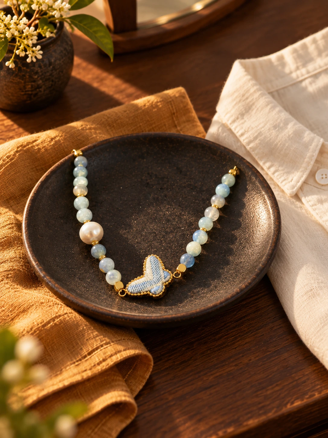 Butterfly Bead Necklace in context
